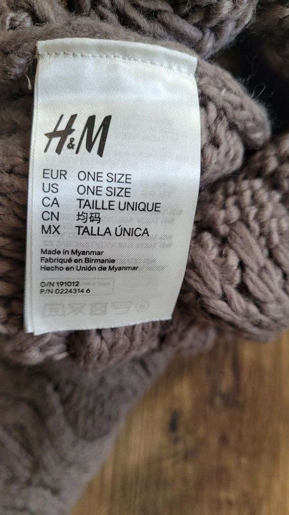 Шапка шерсть H&M хомут шарф