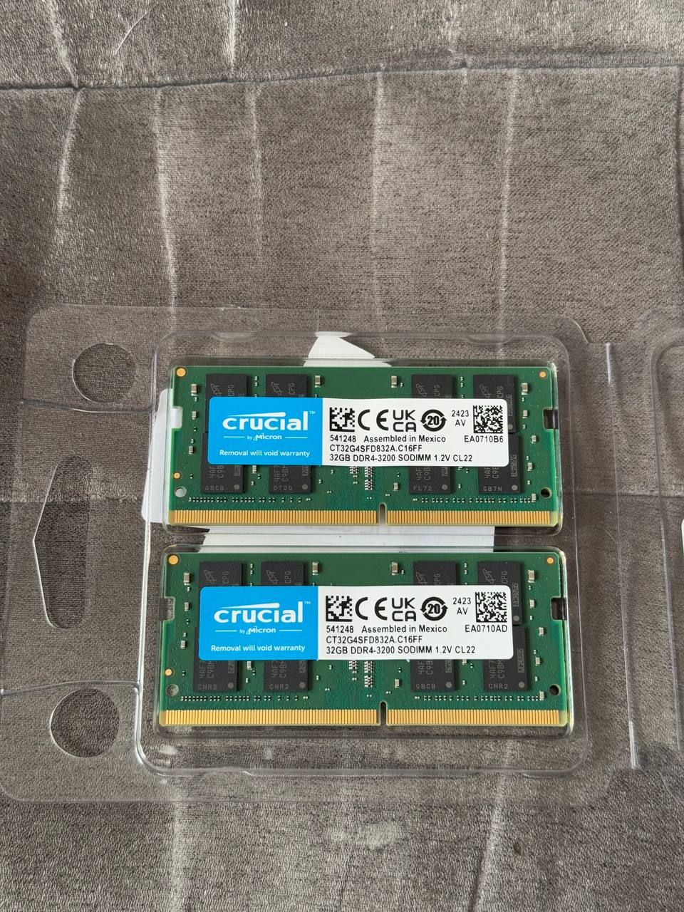 Оперативна памʼять Crucial DDR4 SODIMM 64GB 3200MHz (CT2K32G4SFD832A)