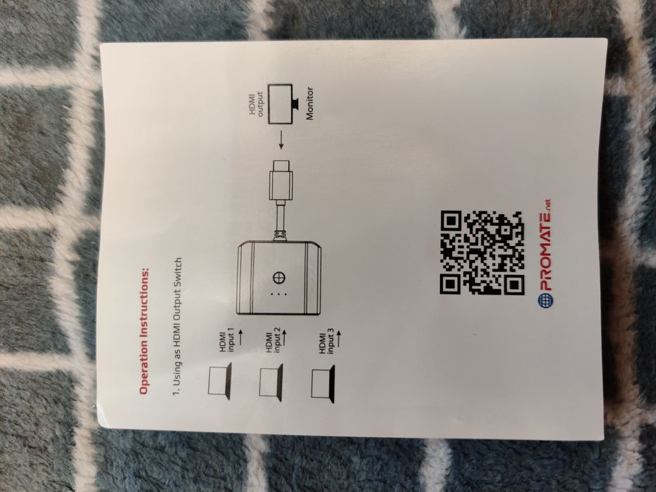 Перехідник HDMI Promate Mediaswitch-h3 Silver