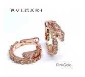 Серьги в стиле Bvlgari Serpenti