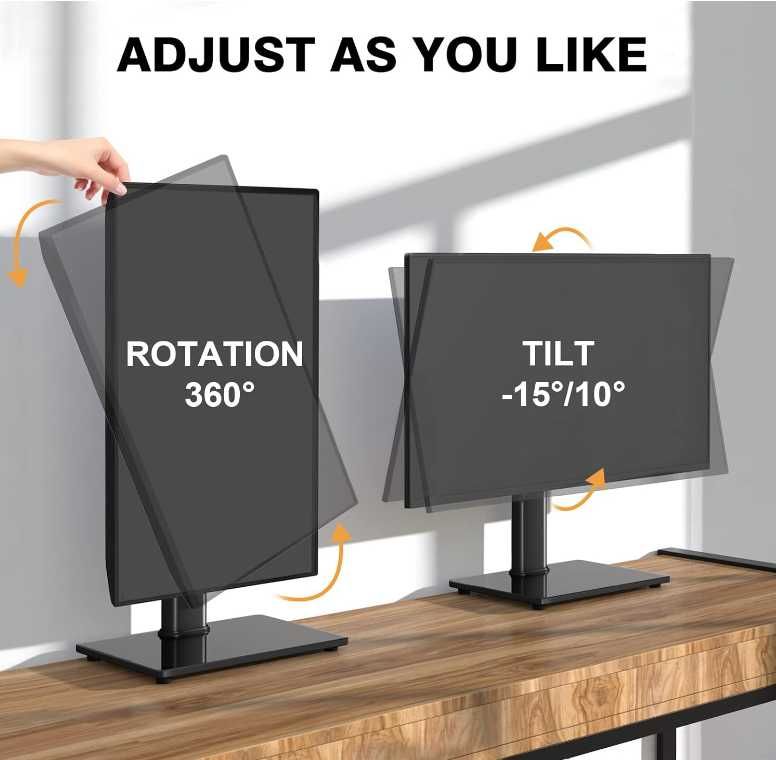 RFIVER stojak na monitor 13–32 cali, wolnostojący do 10 kg,
