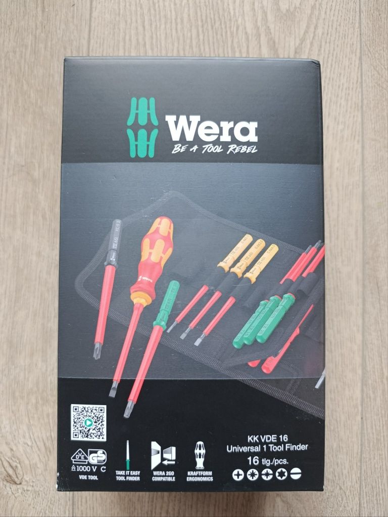 WERA zestaw wkrętaków izolowanych 1000V VDE,