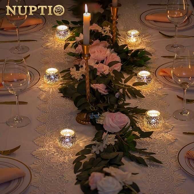 Szklane świeczniki do podgrzewaczy 12 sztuk przezroczyste