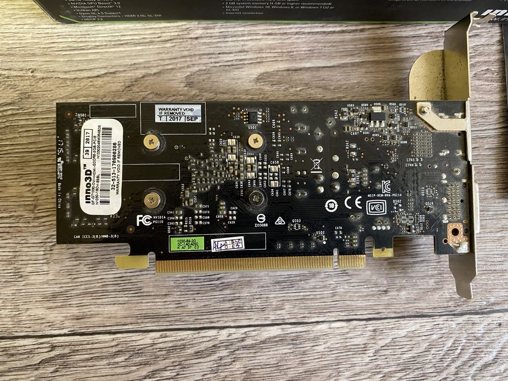 Продам відеокарту GT 1030 2 gb GDDR5