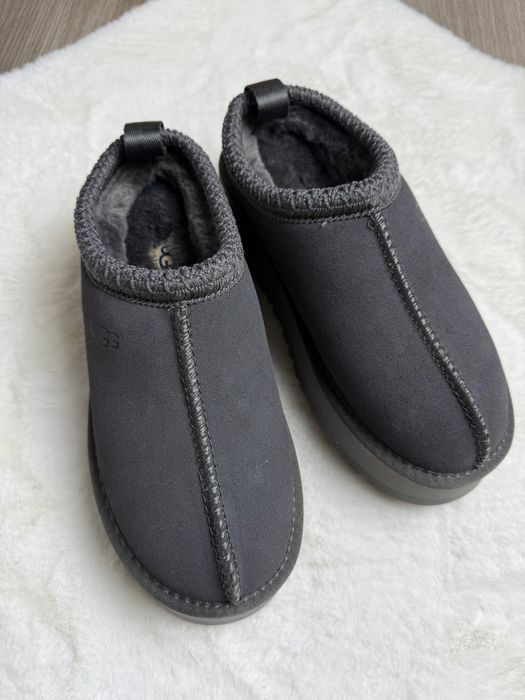 Уггі таз зимові хутро UGG Tazz Platform сірі