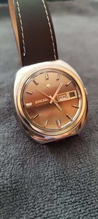 Śliczny zegarek męski, vintage - ENICAR