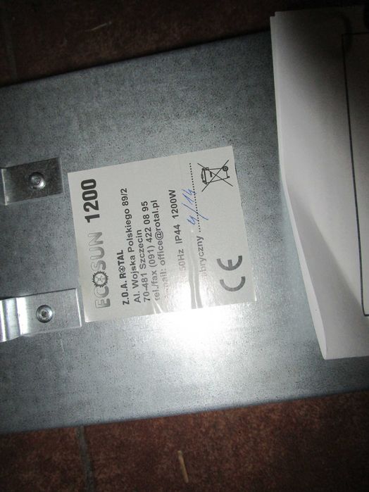 PANEL Grzejnik na Podczerwień  ECOSUN  1200W