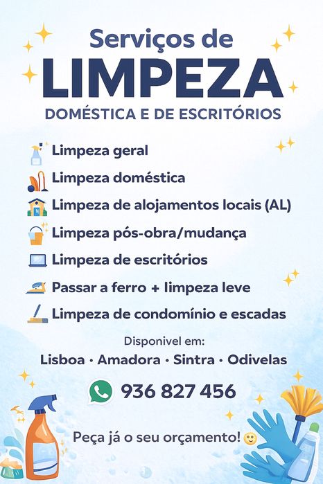 Limpezas Domésticas e escritórios