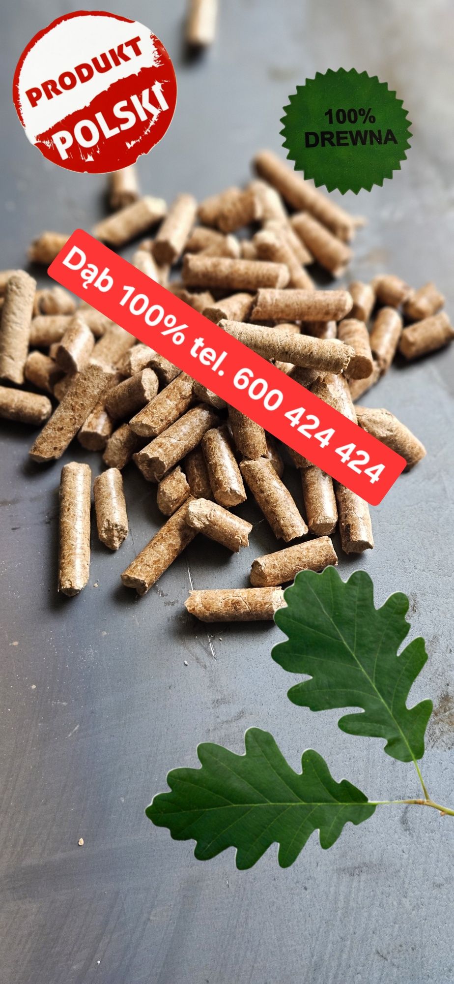 Pellet pelet drzewny Dębow 100%