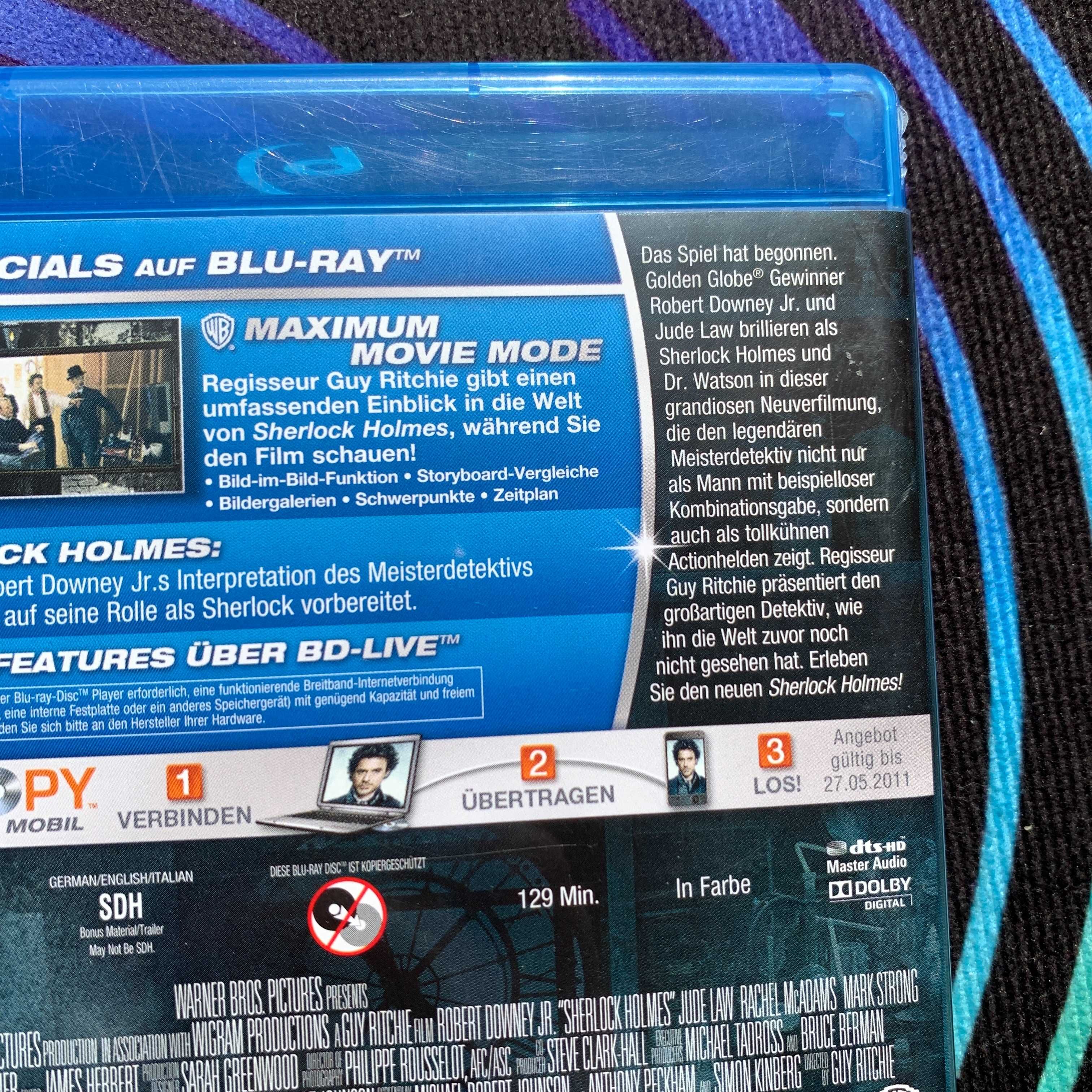 Blu ray Guy Ritchie - Sherlock Holmes  (EN) та інші