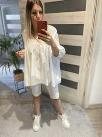 Bluzka oversize biala