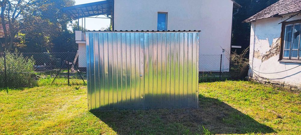 Garaż Blaszak konstrukcja stalowa na działkę, auto, narzędzia 3x5m