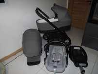 Cybex balios s lux 3w1 Soho grey + Baza do auta isofix