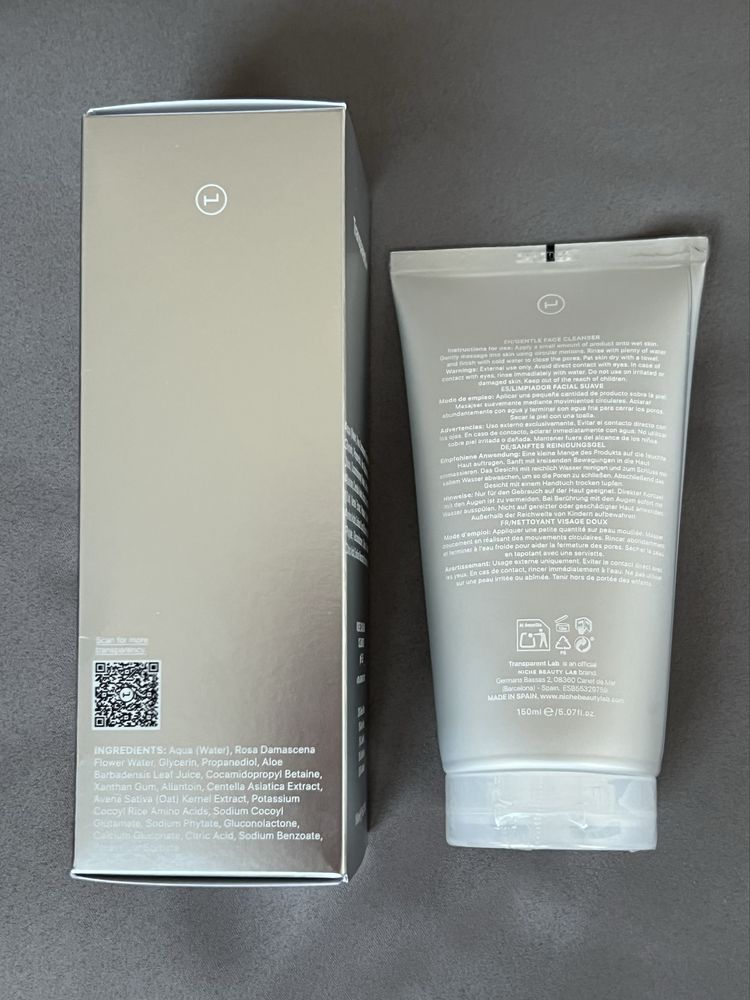 Гель для вмивання Transparent-lab rose calming cleanser ph 5.5 150 мл