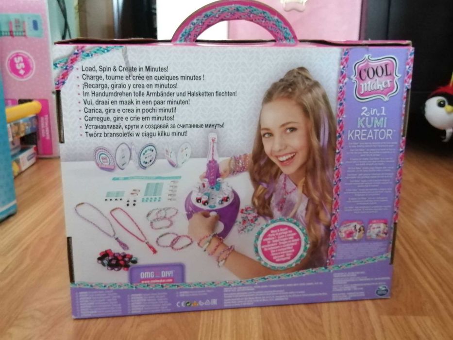Conjunto 04 - Máquina de pulseiras KUMICREATOR 2 em 1
