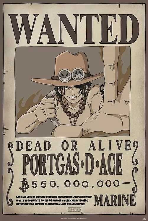 Plakat One Piece - Wanted Ace