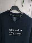 Sweter wełniany męski ciepły XXL wool blend