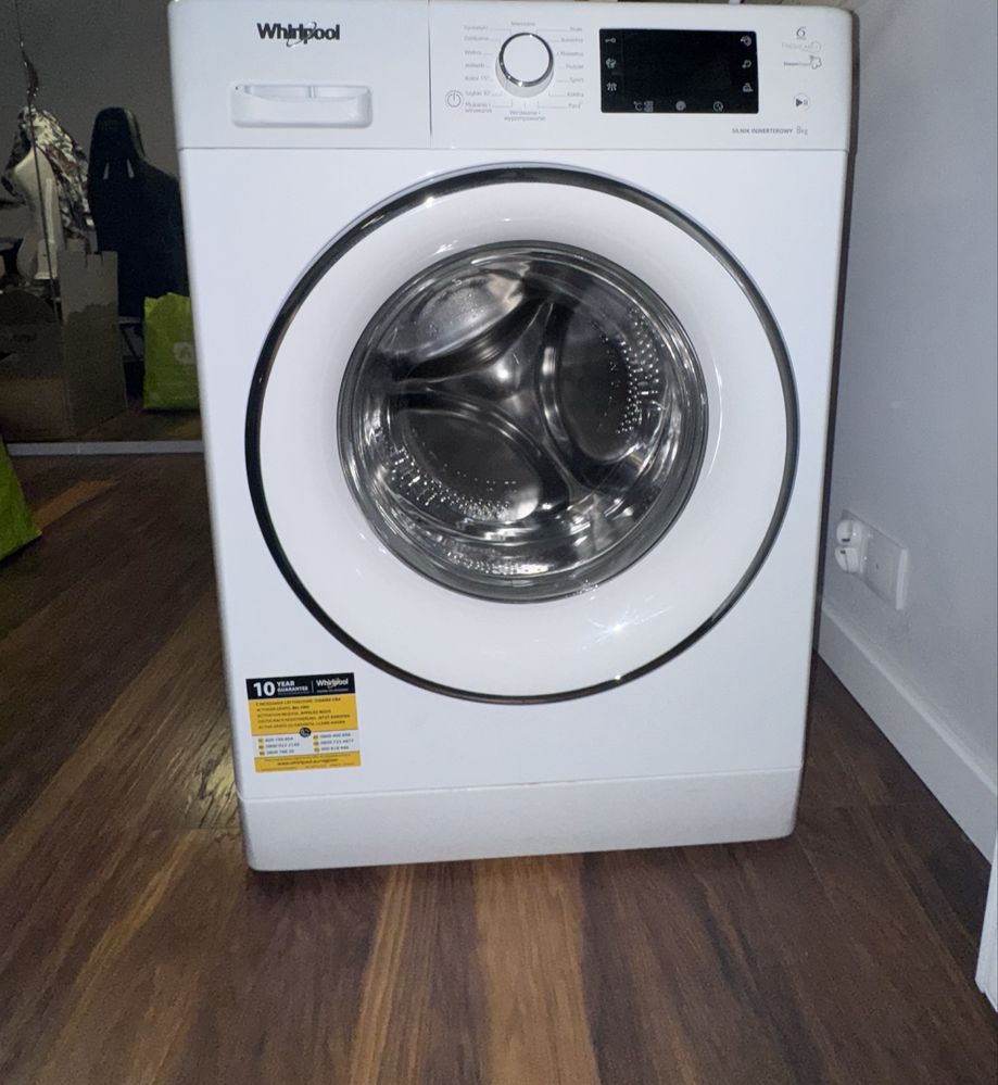 pralka whirpool silnik inwertorowy 8 kg