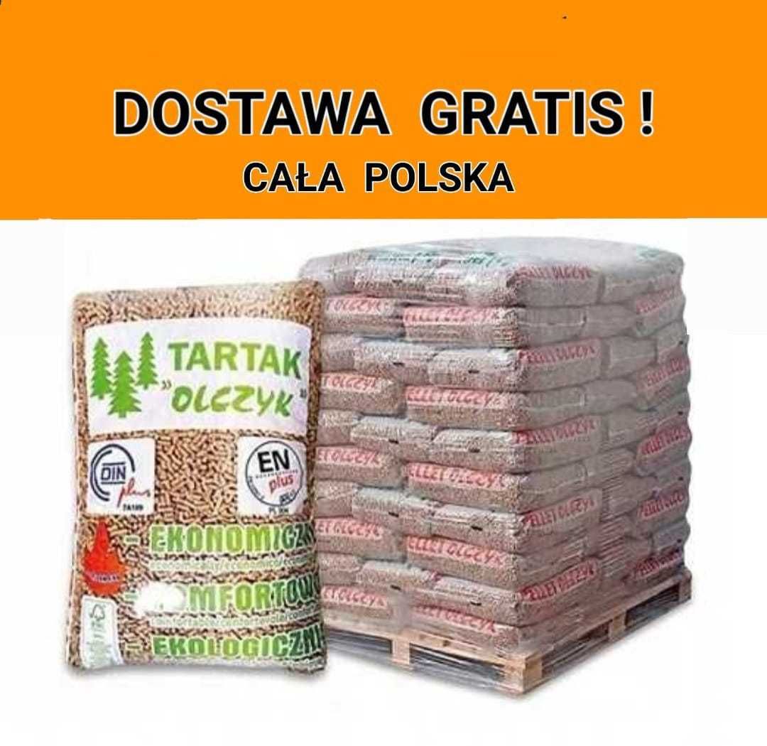 Pellet OLCZYK certyfikowany ENplus A1 Dostawa GRATIS cała Polska