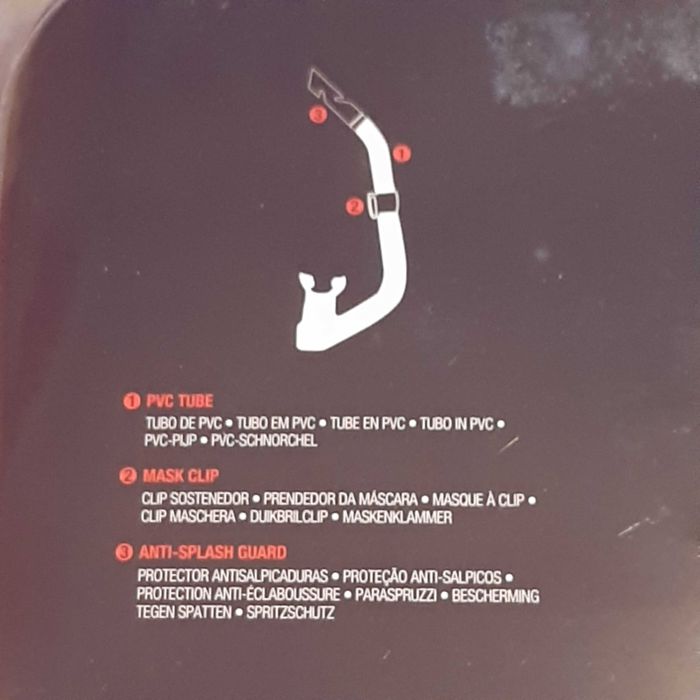 Conjunto Máscara + Tubo Mergulho Júnior Rosa