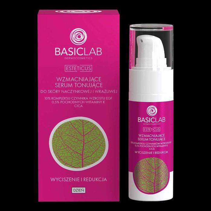 BasicLab serum wzmacniające tonujące z 10% EGF na dzień 08/2027 30ml