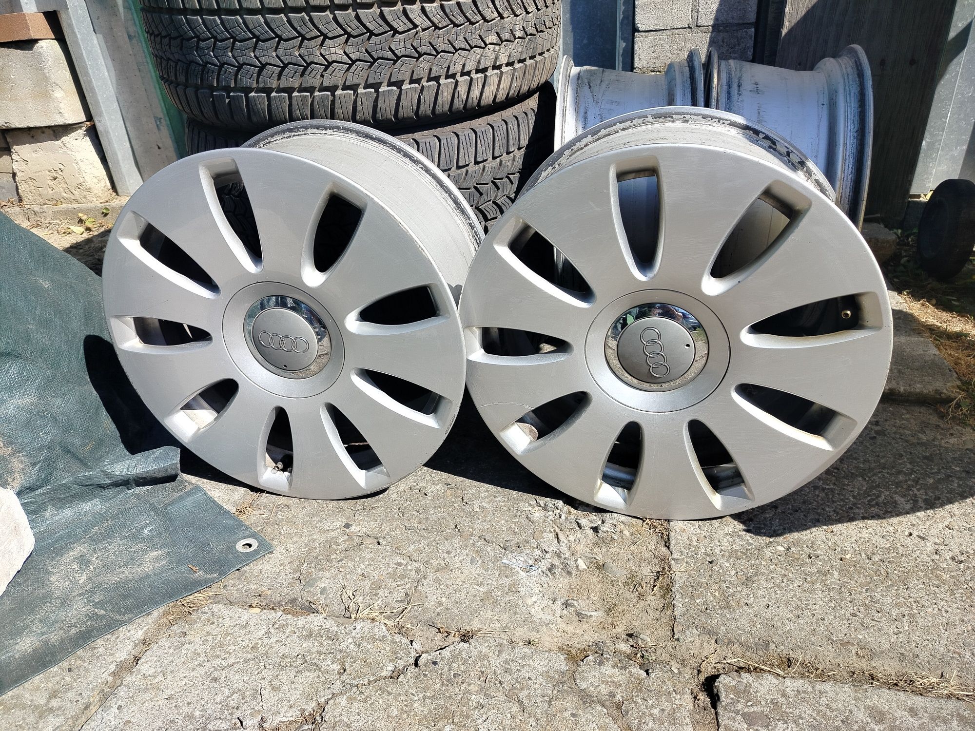 Audi VW skoda 5x112 16 cali stan bdb Alufelgi et42 komplet