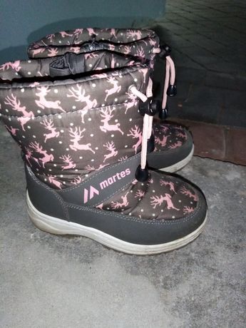Buty śniegowece dziewczęce