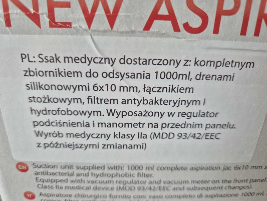 Ssak medyczny używany