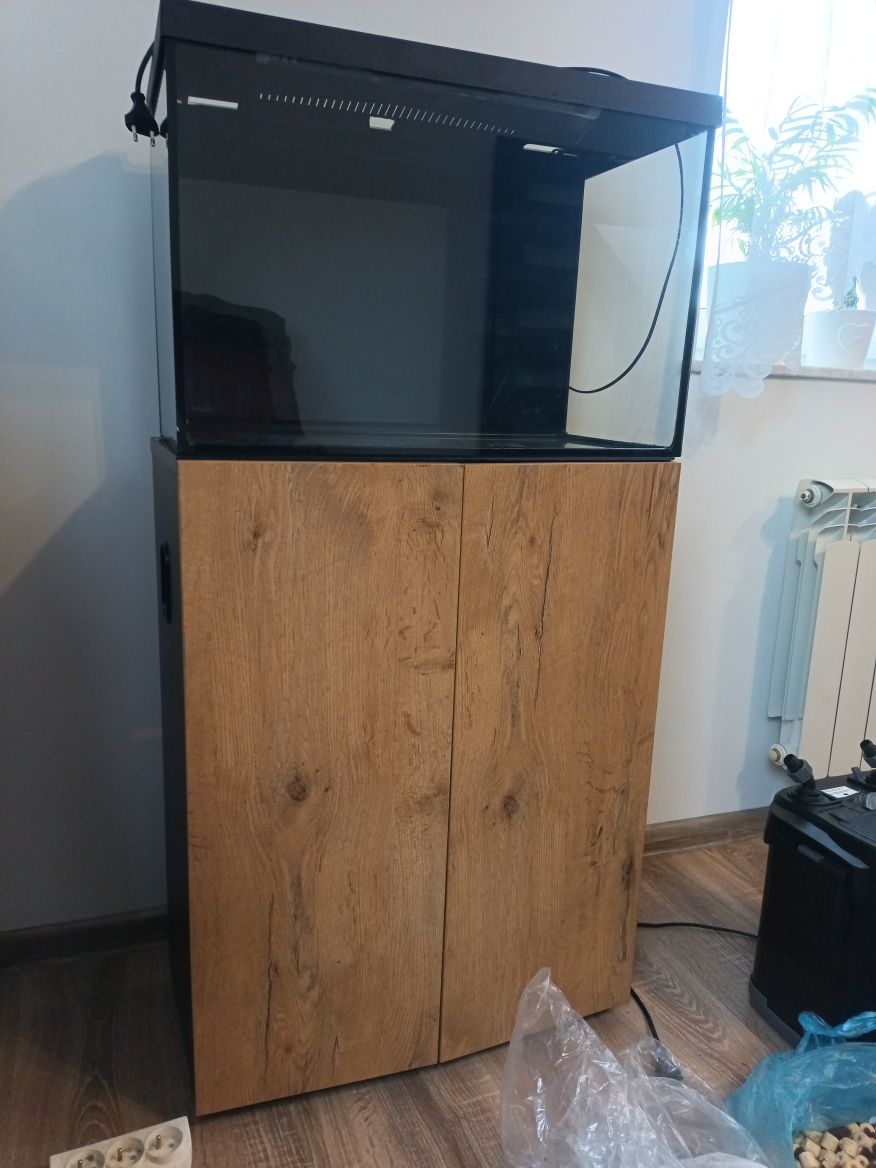 Aquael akwarium 60L zestaw z szafką, filtrem i grzafka