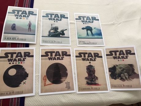 7 Posters Retro Star Wars A3