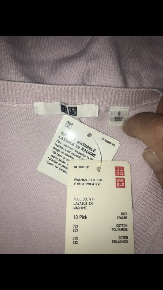 Sweter w serek Uniqlo LTD nowy z metka