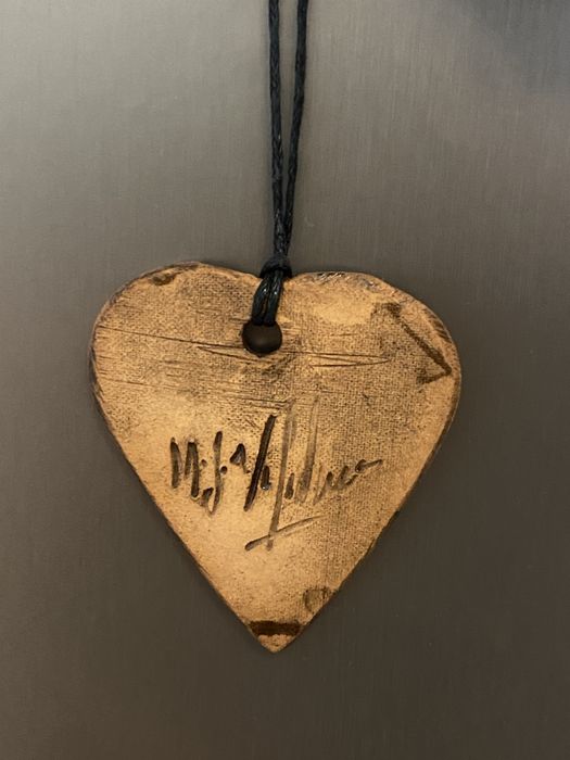 Colar de coracao artesanal unico, do Porto