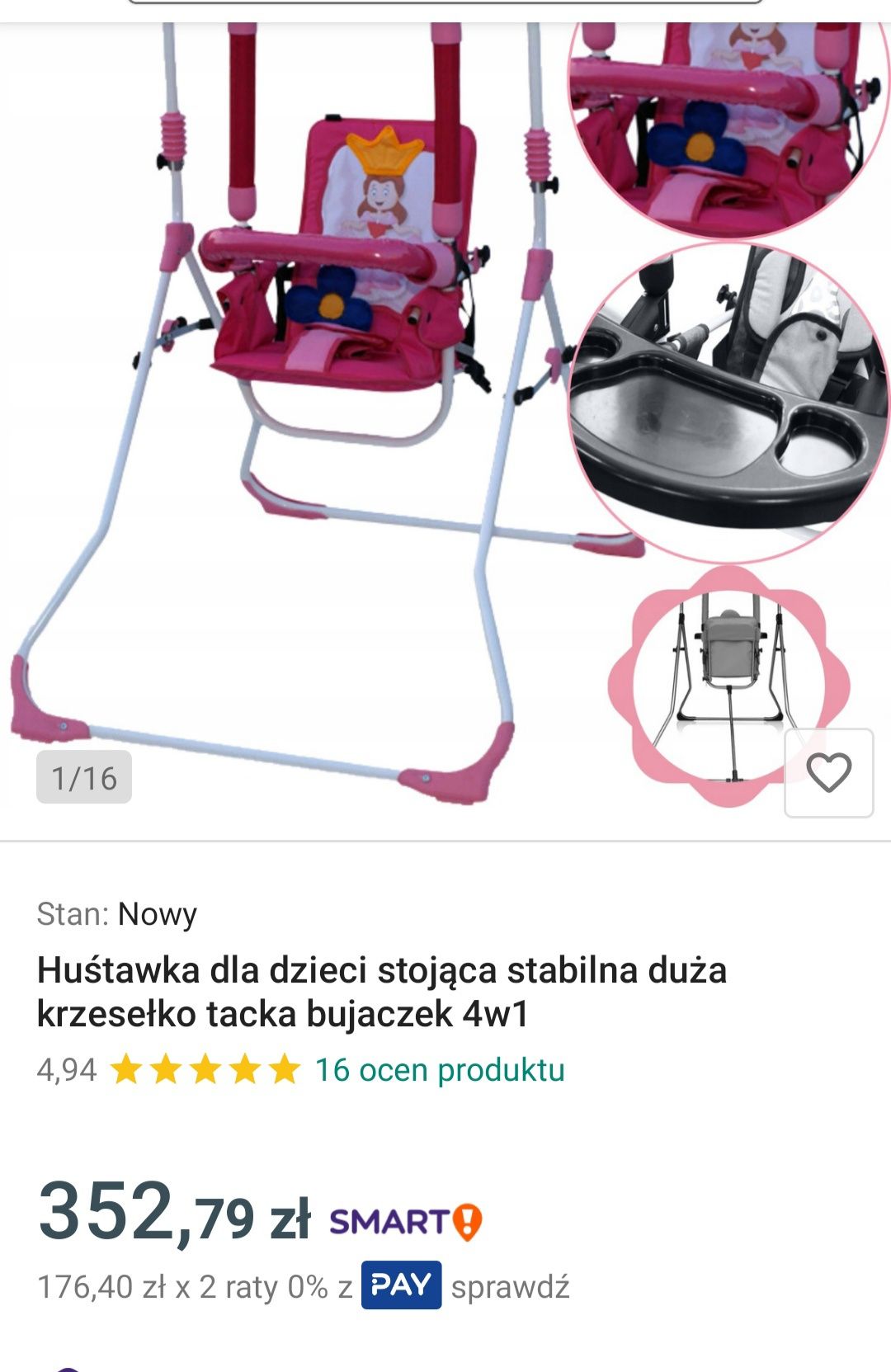 Nowa huśtawka dla dziecka
