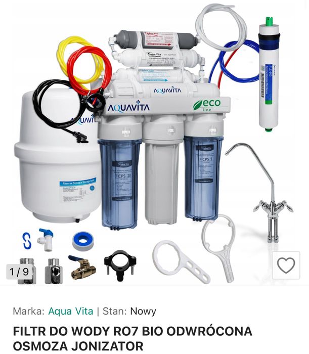 Filtr do wody RO7 bio odwrocona osmoza jonizator