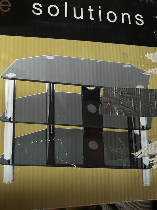 Тумба стеклянная под телевизор