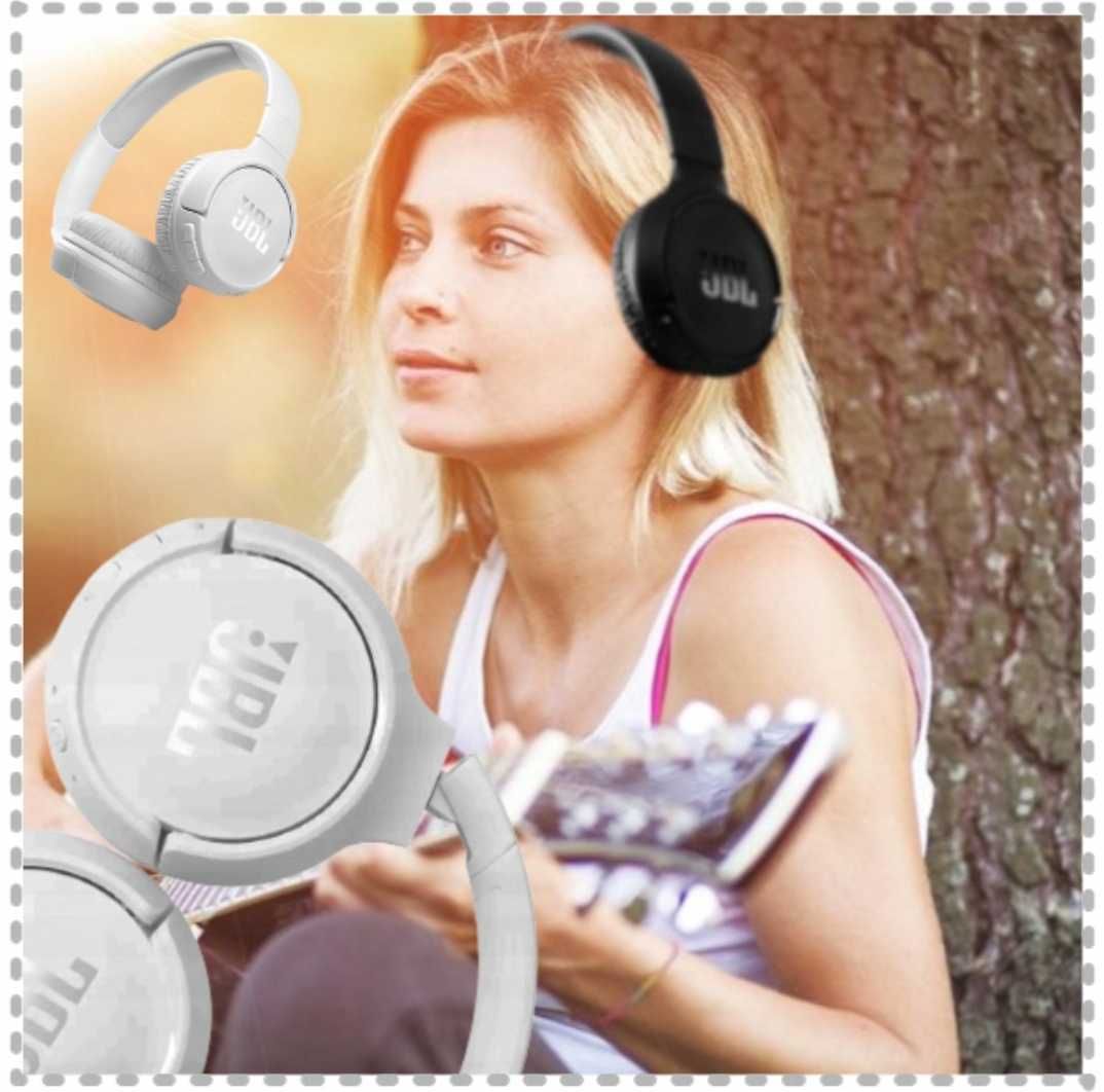 JBL tune 520bt białe słuchawki bluetooth pure bass 57h gratis