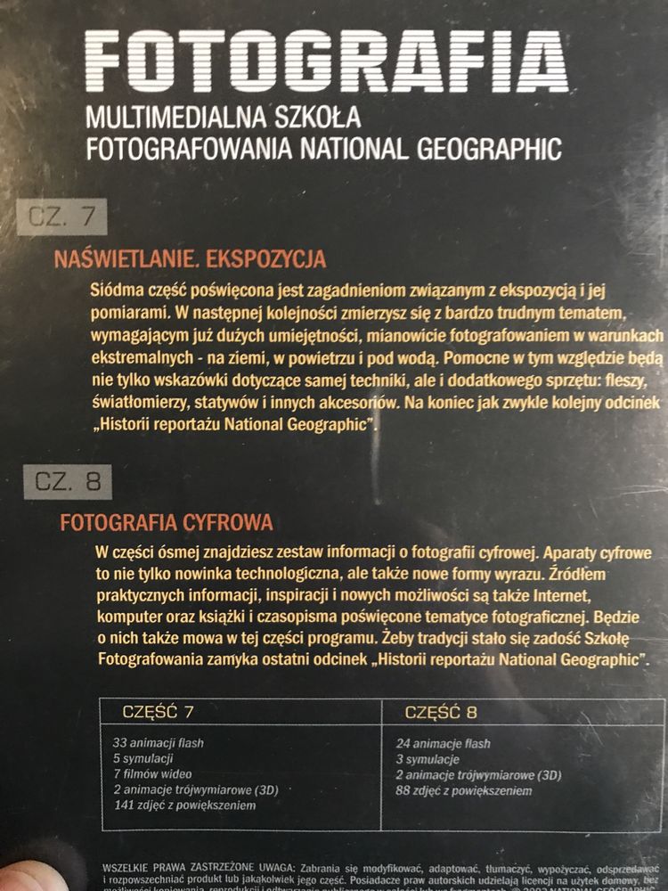 Multimedialna szkola fotografii National Geographic - 4 CD