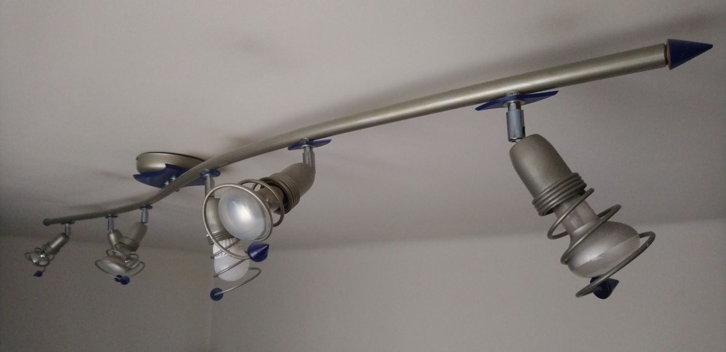 Żyrandol długi plafon lampa listwa oświetlenie sufitowe punktowe 6