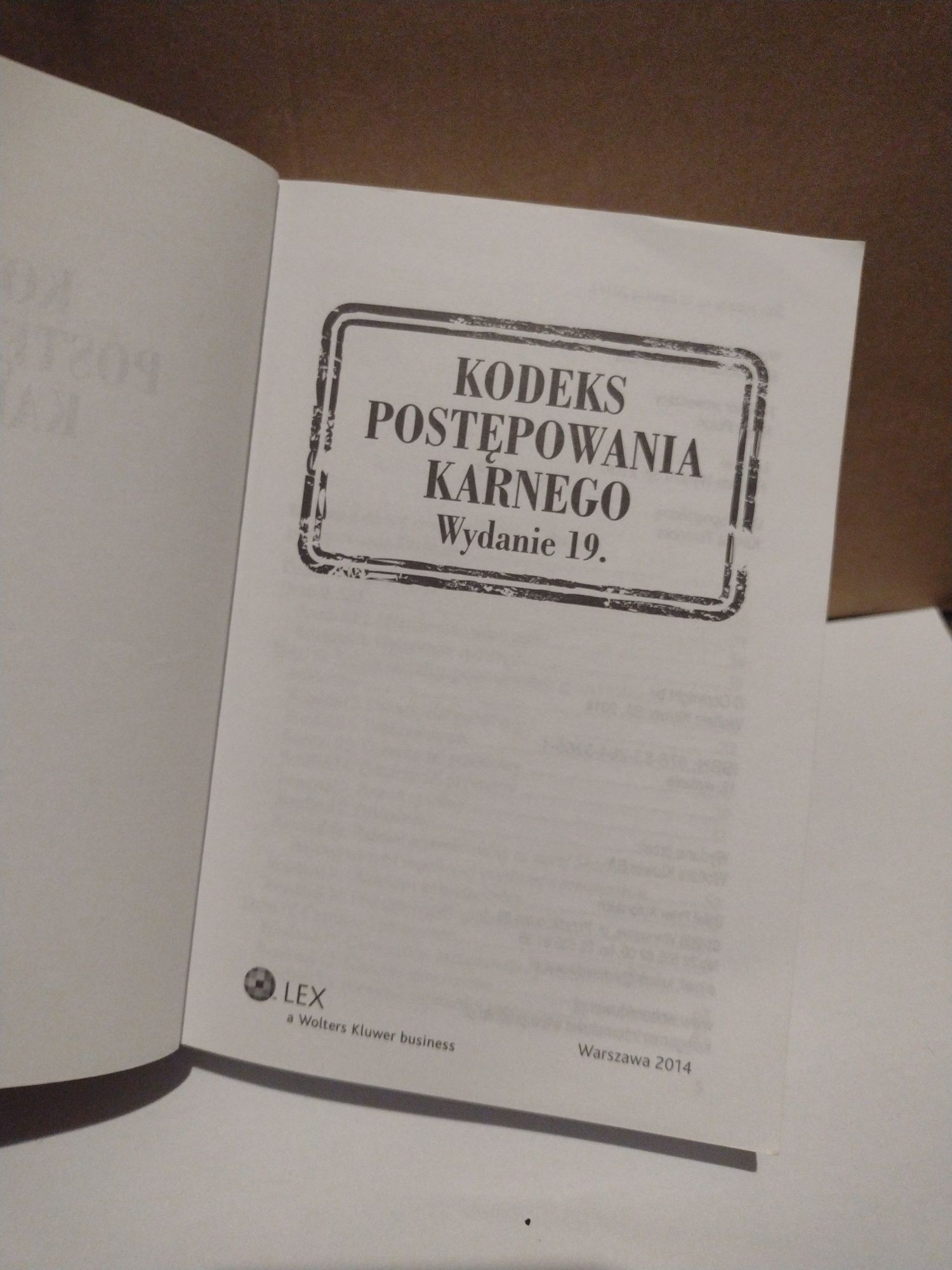 Kodeks postępowania karnego wydanie 19. LEX