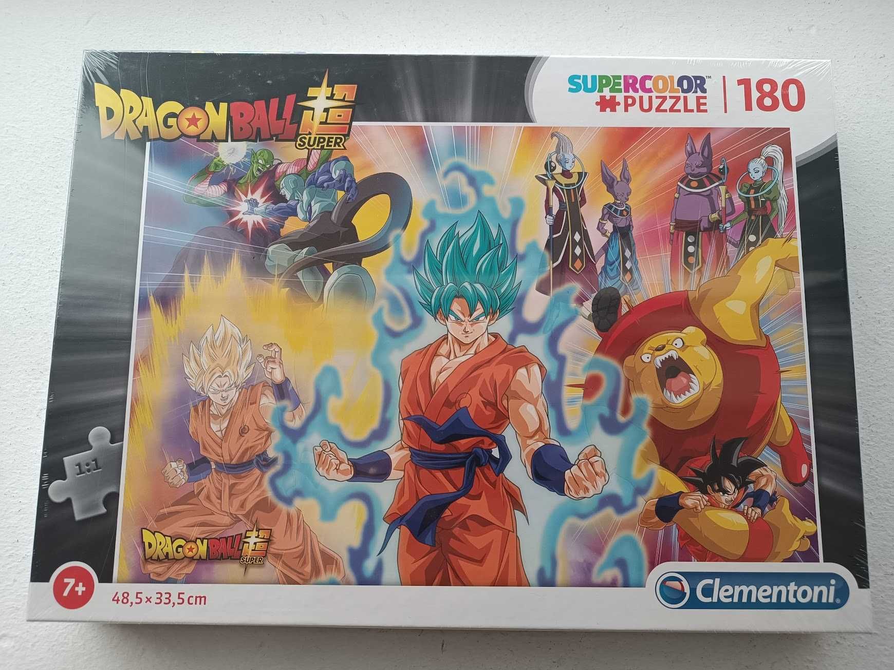 Puzzle Clementoni Dragon Ball Super Supercolor 48,5x33,5cm 180 peças