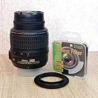 Фотооб'єктив Nikon Nikkor 18-55mm f/3.5-5.6G AF-P VR DX + захисне скло