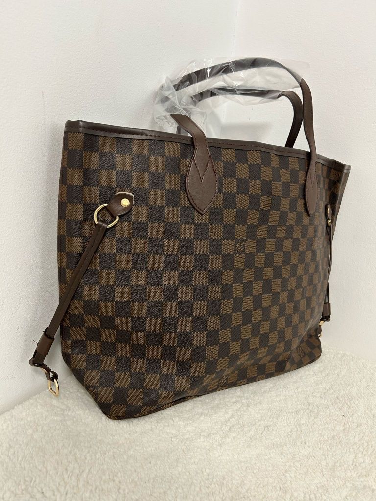 Torebka Shoperka skórzana Louis Vuitton model Neverfull skórzana