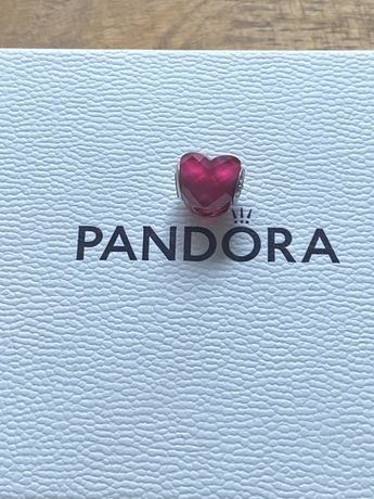 Pandora charms serce unikat