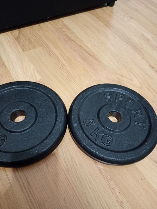 Hantle żeliwne 5kg x 2