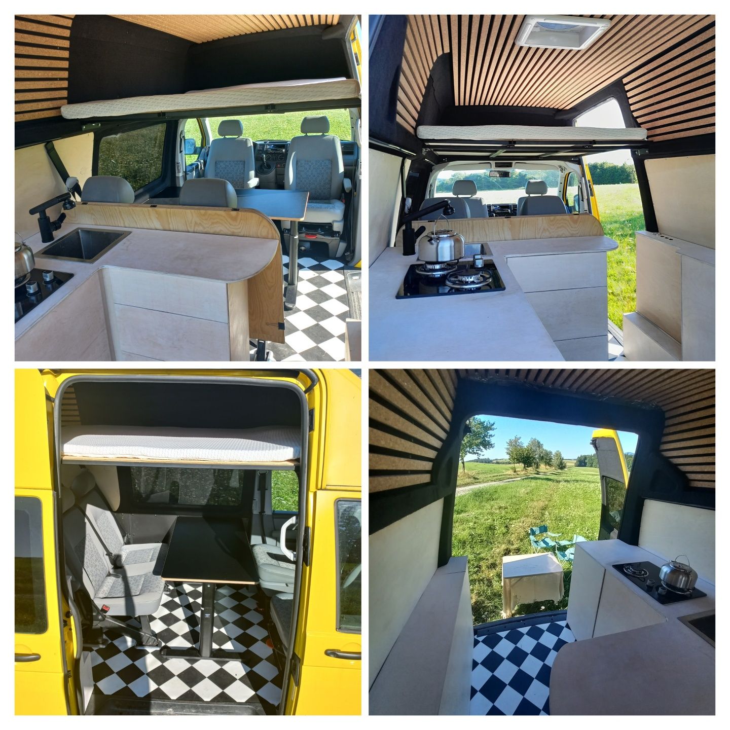 Wynajem kamper campervan 4osobowy, klima, WC, panel fotowoltaiczny