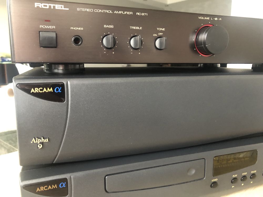 Arcam Rotel preamp cd koncowka mocy