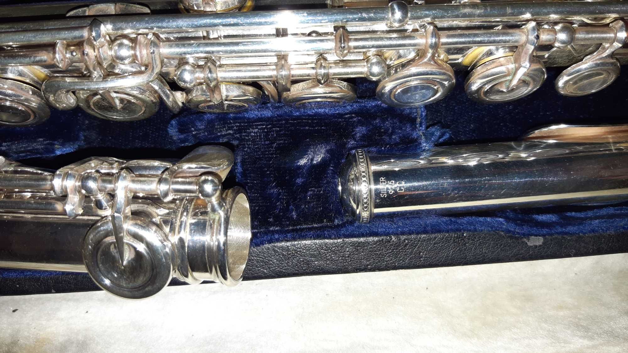 Flauta Transversal Yamaha YFL  814 Japan (prata pura)
