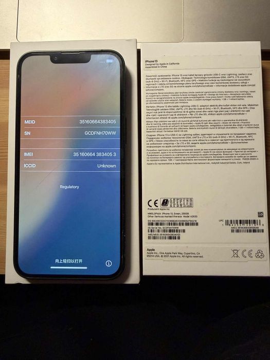 Iphone 13 256 GB kolor green