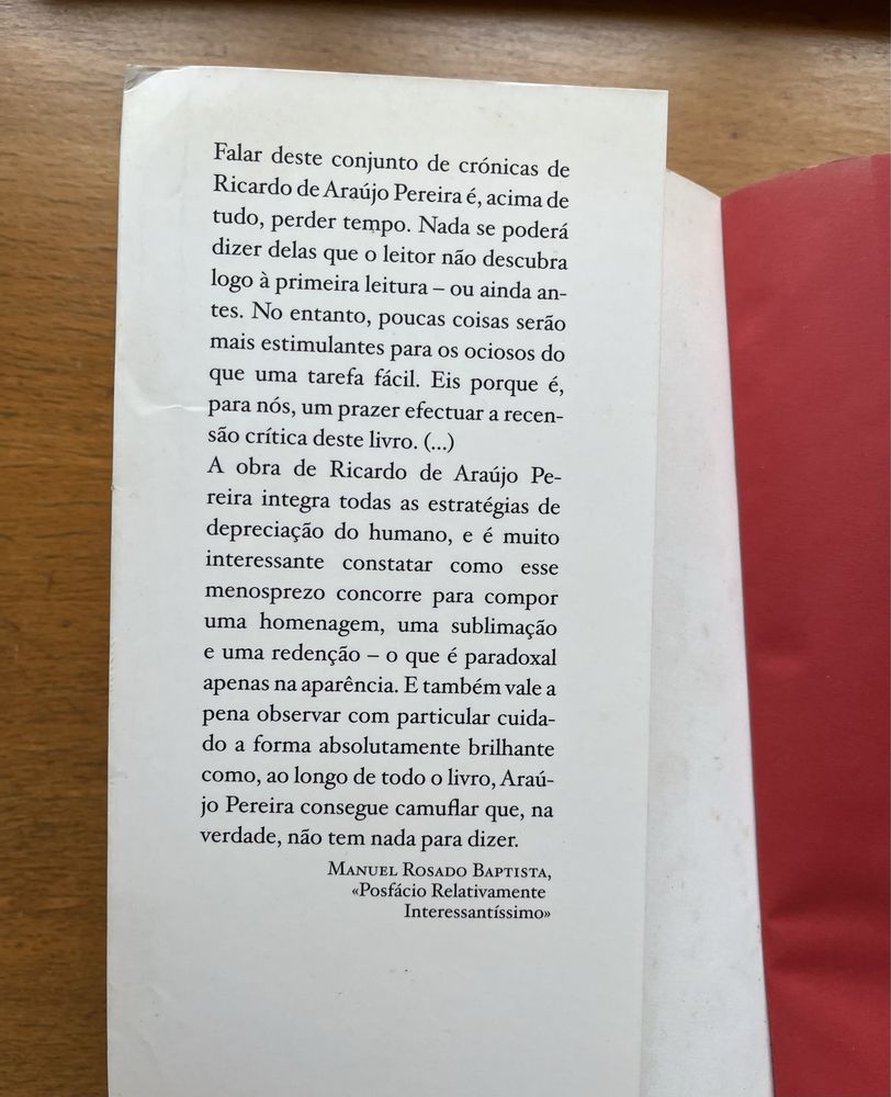 Livro : Ricardo Araujo Pereira