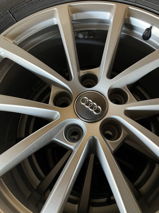 Koła felgi aluminiowe Audi 5x112 17”opony zimowe 225/60r17 bieżnik 8mm